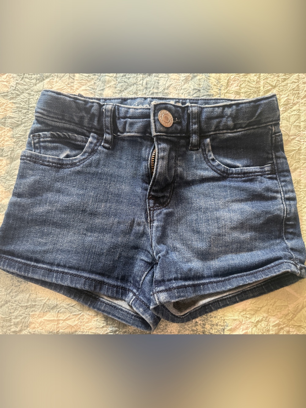 GAP Kids Dark Blue Denim Shortie Shorts
